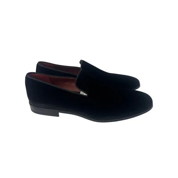 Magnanni Dorio Mens Loafer/Slipper Black Velvet Style 12475 US 11.5, EU 44 - Picture 2 of 12